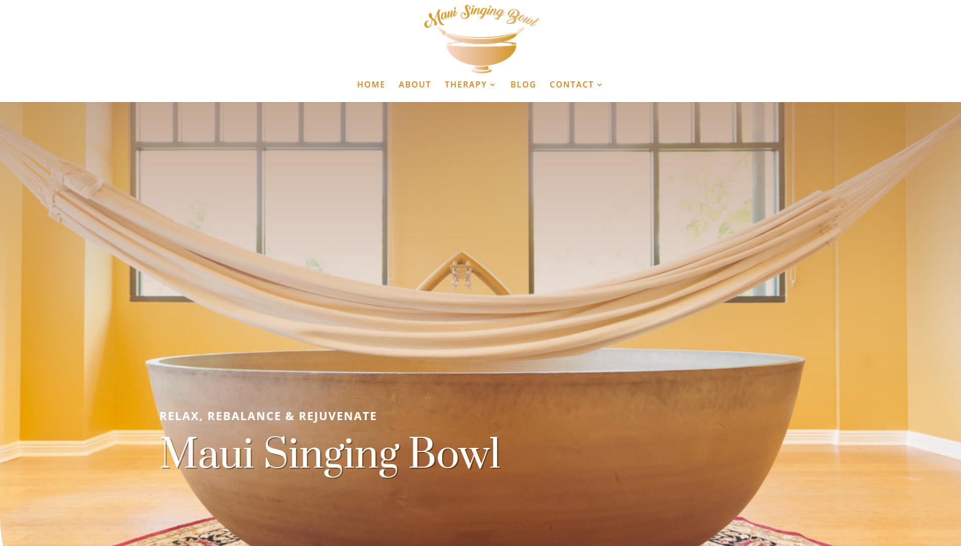 Maui Singing Bowl Website Designed by Aloha Growers