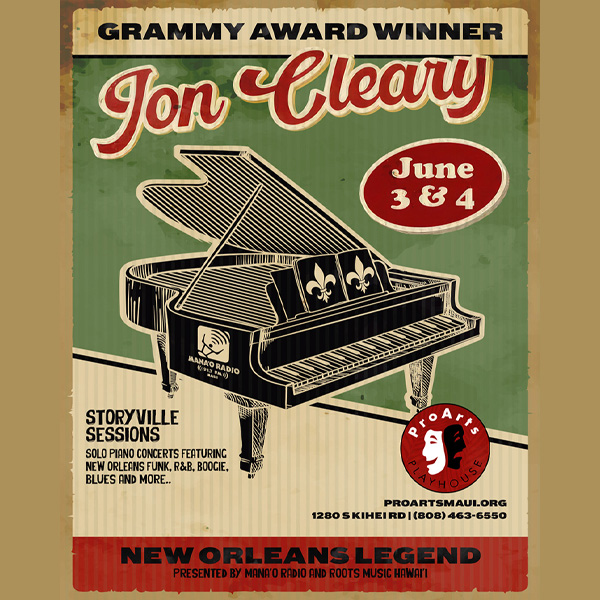 Jon Cleary at ProArts Playhouse