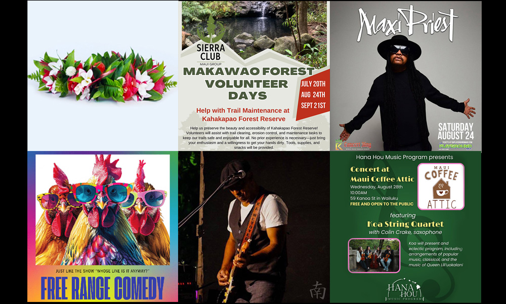 Maui’s Top 10 Things To Do Aug 21, 2024 – Aug 28, 2024