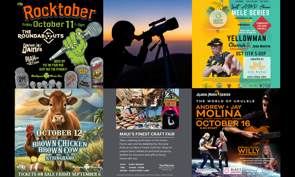 Maui’s Top 10 Things To Do Oct 9, 2024 – Oct 16, 2024