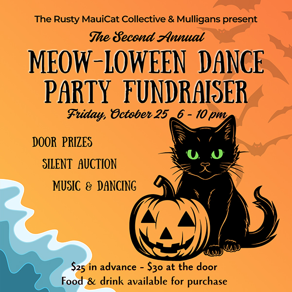 Meow-Loween Dance Party Fundraiser - The Rusty MauiCat Collective