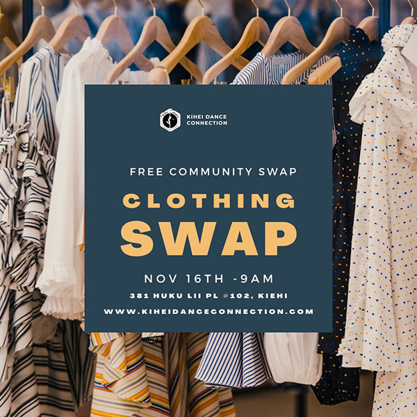 FREE Clothing Swap - Kihei Dance Connection-sqr