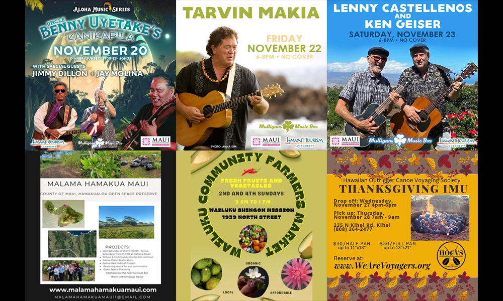 Maui’s Top 10 Things To Do Nov 20, 2024 – Nov 27, 2024