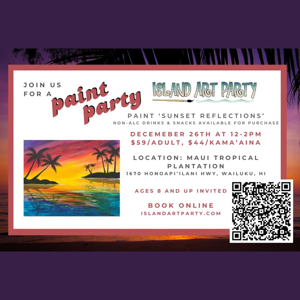 Island Art's Paint Party - Sunset Reflections