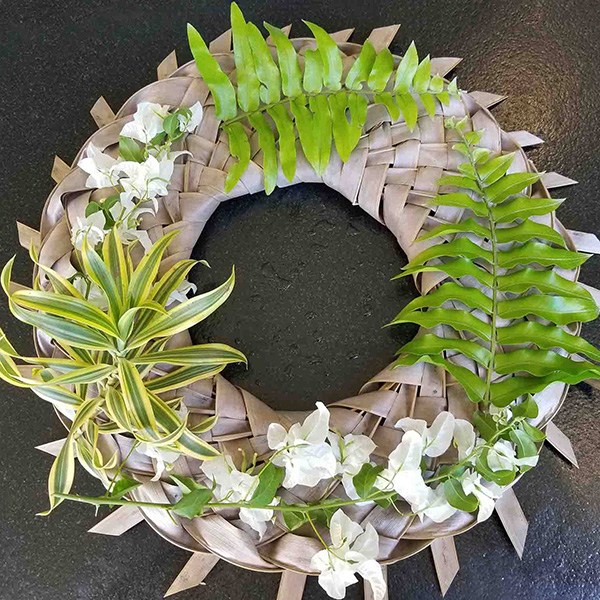 Ulana Niu Workshop Wreaths Ornaments with Maui Grown 808 LLP