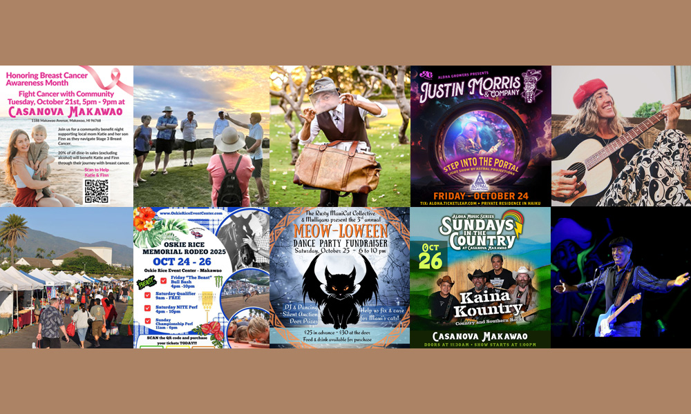 Maui’s Top 10 Things To Do Oct 21, 2025 – Oct 28, 2025