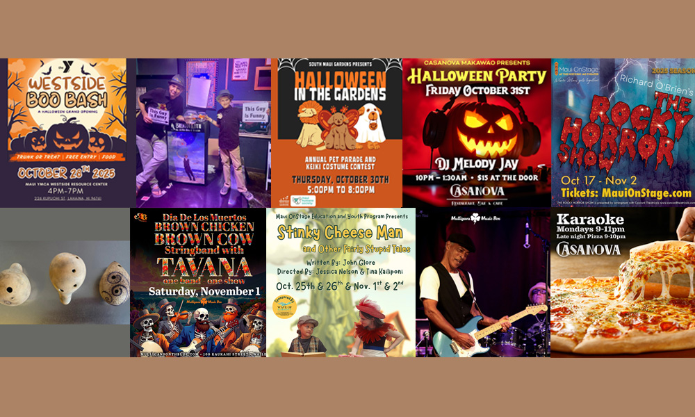 Maui’s Top 10 Things To Do Oct 28, 2025 – Nov 4, 2025