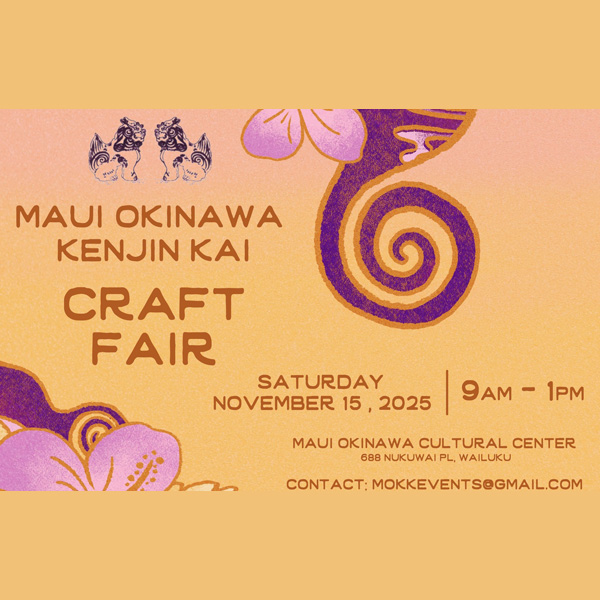 November Craft Fair Maui Okinawa Kenjin Kai