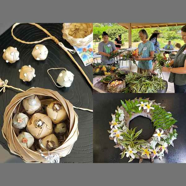Ulana Niu Wreath & Ornaments Workshop Maui 808