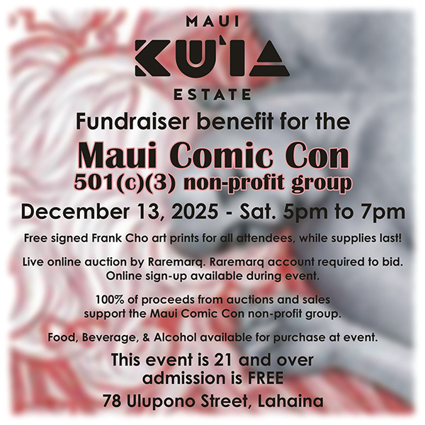 MAUI Comic Con Fundraiser 2026 Maui Chocolate