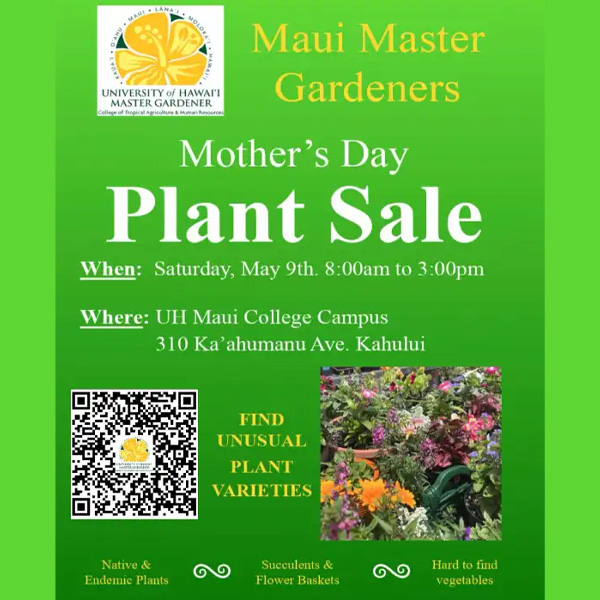 Annual Maui Master Gardener Mother’s Day Plant Sale