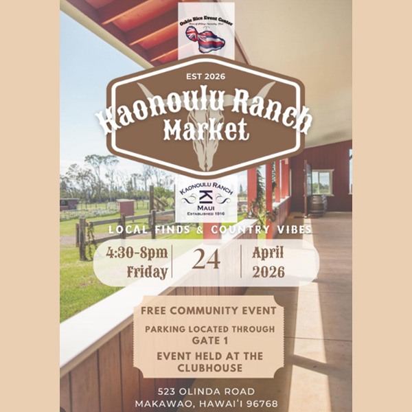 Kaonoulu Ranch April 2026 Market