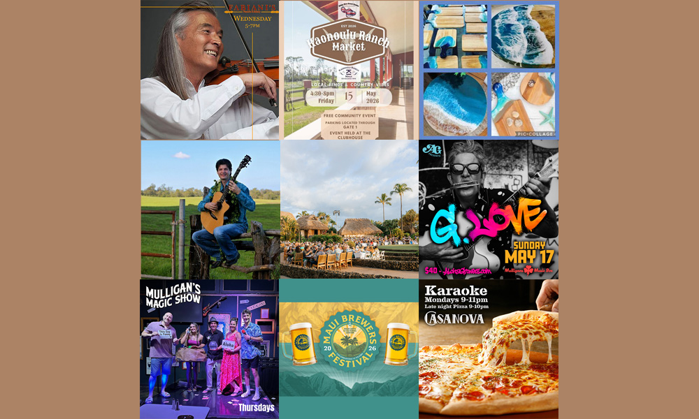 Maui’s Top 10 Things To Do May 12, 2026 – May 19, 2026