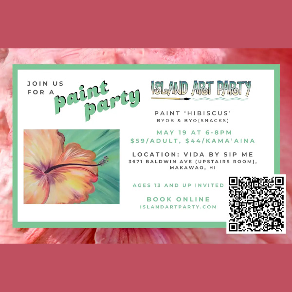 Hibiscus Paint Party - Island Art Party