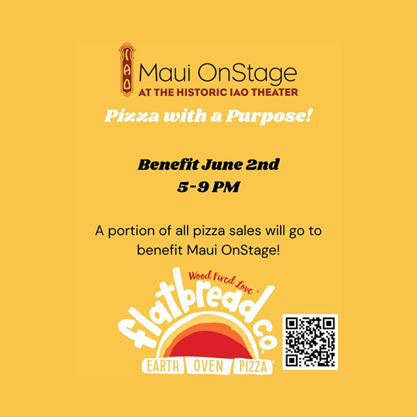 Pizza Fundraiser for Maui OnStage