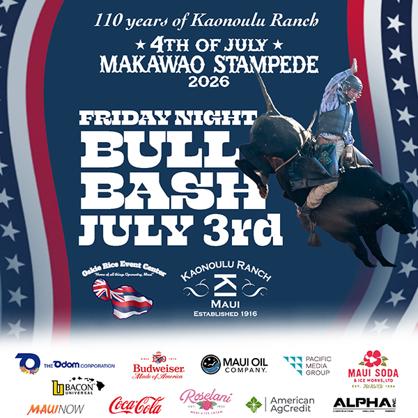 4th of July Makawao Stampede 2026 Bull Bash